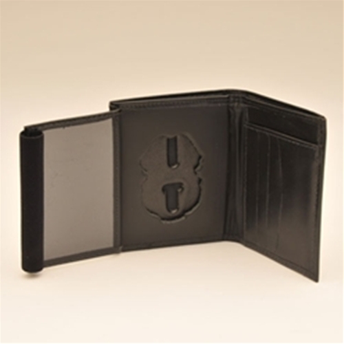 MP LEATHER CRED/BADGE CASE W/CC Slots, Money Insert-Regular Size; ID Size 3 3/4" X 2 5/8"