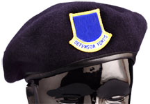 SECURITY FORCES BERET INCLUDES Officer Flash - Click Image to Close