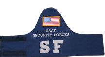 USAF SF CORDURA NYLON BRASSARD w/Velcro Flag - SECURITY FORCES